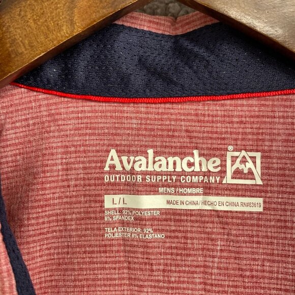 NWOT Avalanche Men's L Red Short Sleeve Button-Down Shirt Outdoor - Picture 6 of 8